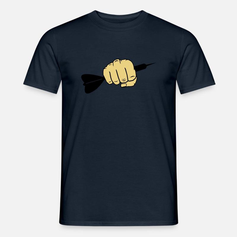 dart_faust_002 - Männer T-Shirt - Navy