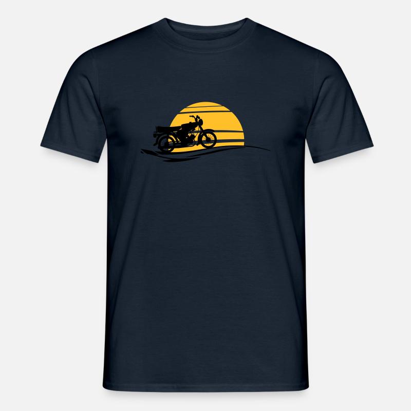 Fahrzeug - Simson Sonne - Männer T-Shirt - Navy