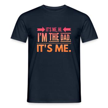 es ist mir hallo, ich bin der Vater, es ist ich - Männer T-Shirt - Navy - Vorne - AI Model Male 178 light (178cm)