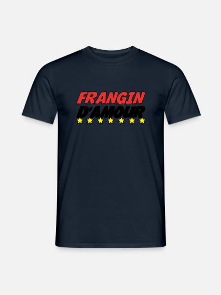 FRANGIN d'amour - T-shirt homme - marine