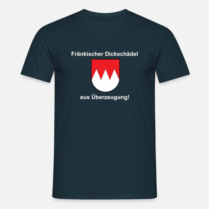 Fränkischer Dickschädel - Männer T-Shirt - Navy