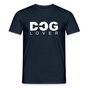 Amoureux des chiens - T-shirt homme - marine - Devant - AI Model Male 178 light (178cm)