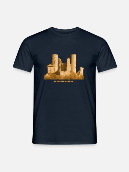 Hanstein Burg Ruine Eichsfeld Bornhagen Thüringen - Männer T-Shirt - Navy