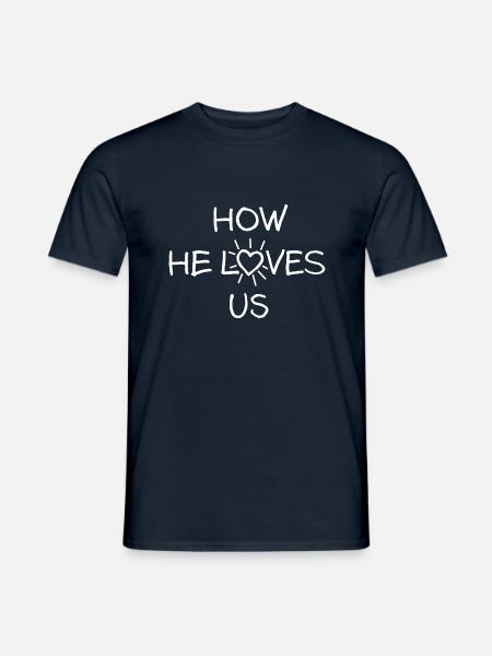 Jesus Gott Christlich Bibel Kirche Glaube Christen - Männer T-Shirt - Navy