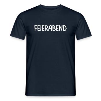 Feierabend Party Feiern Arbeitstier - Männer T-Shirt - Navy - Vorne - AI Model Male 178 light (178cm)
