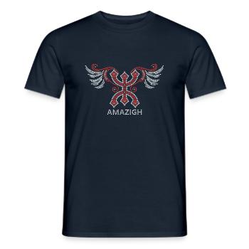 AMAZIGH SYMBOL BERBER Z IMAZIGHEN KABYLE JUWEL - Männer T-Shirt - Navy - Vorne - AI Model Male 178 light (178cm)