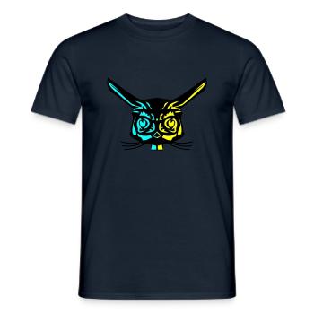 Rabbit - Männer T-Shirt - Navy - Vorne - AI Model Male 178 light (178cm)