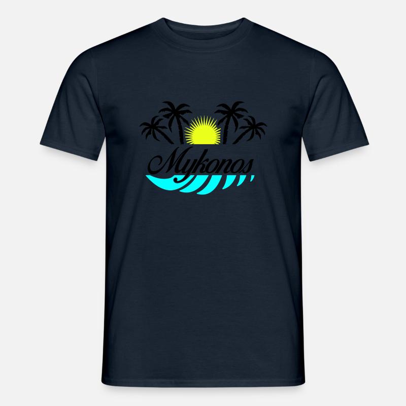 Mykonos - Männer T-Shirt - Navy