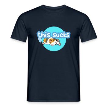 This sucks - Men's T-Shirt - navy - Front - AI Model Male 178 light (178cm)