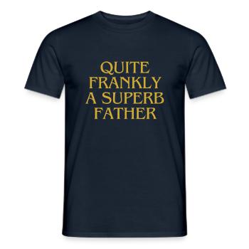 Très franchement, un père superbe - T-shirt homme - marine - Devant - AI Model Male 178 light (178cm)
