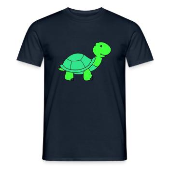 turtle - Men's T-Shirt - navy - Front - AI Model Male 178 light (178cm)