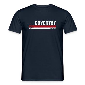 Coventry England Vintage Design for man, woman - Men's T-Shirt - navy - Front - AI Model Male 178 light (178cm)