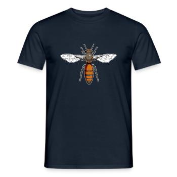 Reine des abeilles Abeille Abeille Abeille Abeille Apiculteur 1 - T-shirt homme - marine - Devant - AI Model Male 178 light (178cm)