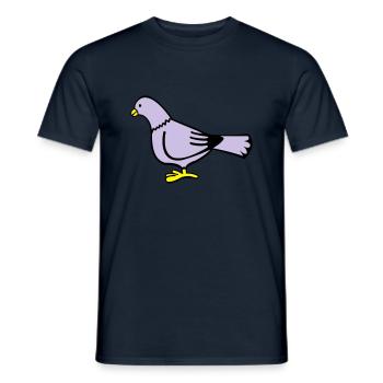 taube - Men's T-Shirt - navy - Front - AI Model Male 178 light (178cm)