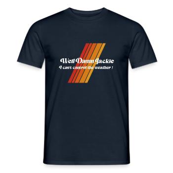 damn jackie white - Männer T-Shirt - Navy - Vorne - AI Model Male 178 light (178cm)