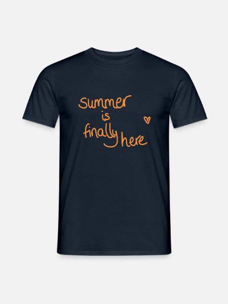 Summer is here - Männer T-Shirt - Navy