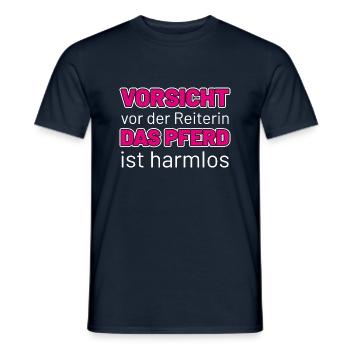 vorsicht vor der Reiterin - Männer T-Shirt - Navy - Vorne - AI Model Male 178 light (178cm)