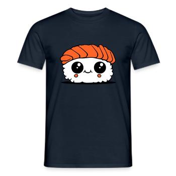 SUSHI-Spaß - Männer T-Shirt - Navy - Vorne - AI Model Male 178 light (178cm)