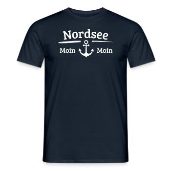 Ancre Mer du Nord Moin Maritim 3 - T-shirt homme - marine - Devant - AI Model Male 178 light (178cm)
