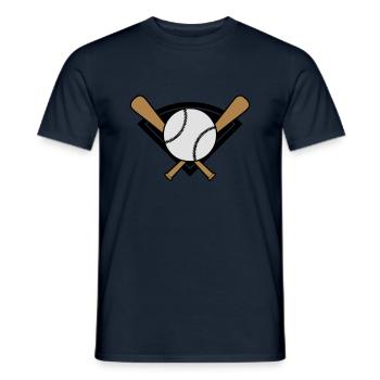 baseball_symbol_002 - Männer T-Shirt - Navy - Vorne - AI Model Male 178 light (178cm)