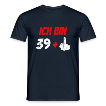 40. Geburtstag 40 Jahre Geburtstagsgeschenk lustig - Männer T-Shirt - Navy - Vorne - AI Model Male 178 light (178cm)