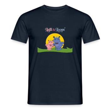 Cute Hippos Hippos Gift for Kids Babies - Men's T-Shirt - navy - Front - AI Model Male 178 light (178cm)