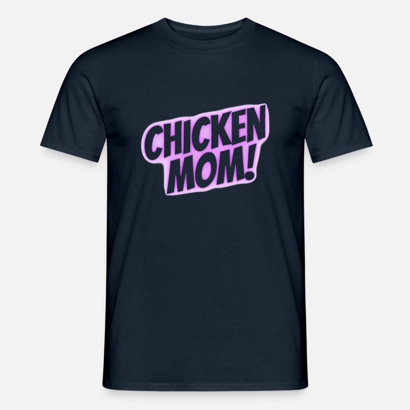 chicken mom - Männer T-Shirt - Navy