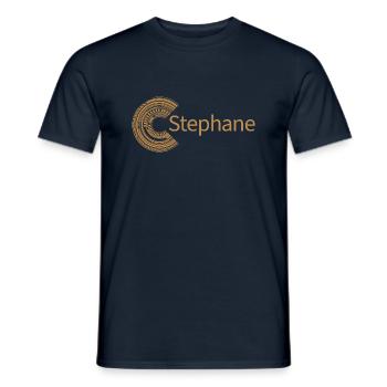 Pour Stéphane - T-shirt homme - marine - Devant - AI Model Male 178 light (178cm)