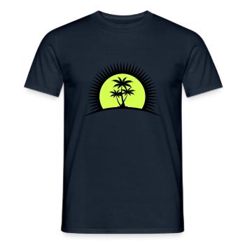 palma - T-shirt uomo - navy - Fronte - AI Model Male 178 light (178cm)
