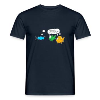 Jesusfisch - Der Neue... - Männer T-Shirt - Navy - Vorne - AI Model Male 178 light (178cm)