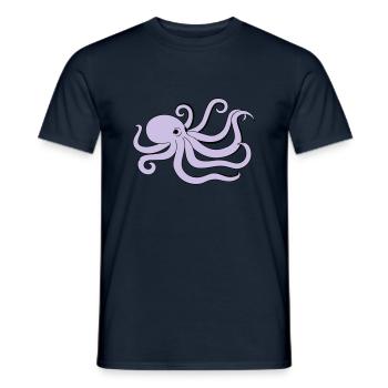 octopus - Männer T-Shirt - Navy - Vorne - AI Model Male 178 light (178cm)