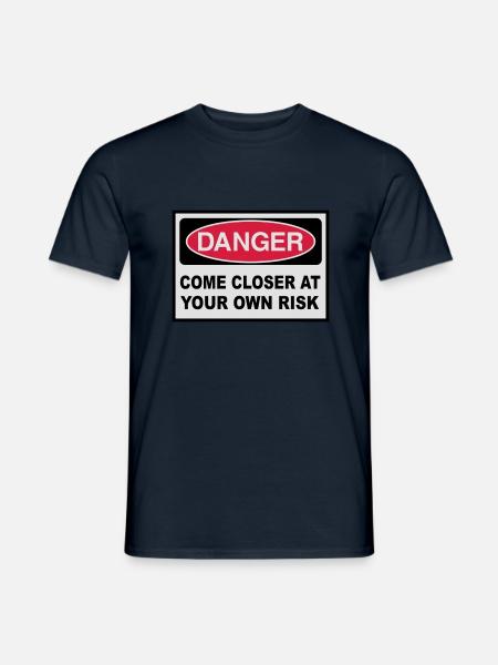 danger - T-shirt homme - marine