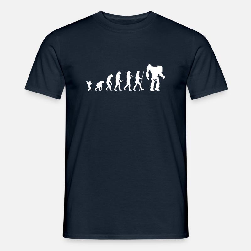 Robot evolution - Men’s T-shirt - navy