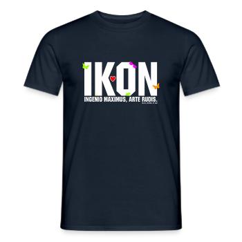 IKON funky Pop minimal design - Männer T-Shirt - Navy - Vorne - AI Model Male 178 light (178cm)