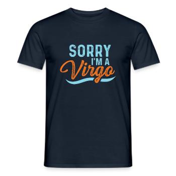 Désolé, je suis Virgo Persistent Gesche - T-shirt homme - marine - Devant - AI Model Male 178 light (178cm)