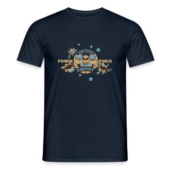 Power Punch - Männer T-Shirt - Navy - Vorne - AI Model Male 178 light (178cm)