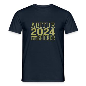 Abi abitur - Männer T-Shirt - Navy - Vorne - AI Model Male 178 light (178cm)