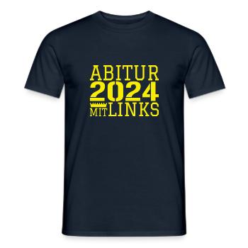 Abi Abitur - Männer T-Shirt - Navy - Vorne - AI Model Male 178 light (178cm)