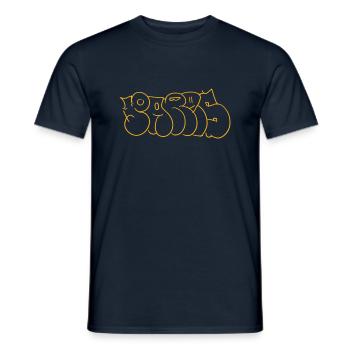 Paris - Männer T-Shirt - Navy - Vorne - AI Model Male 178 light (178cm)