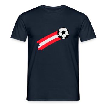 austria_flag - Men's T-Shirt - navy - Front - AI Model Male 178 light (178cm)