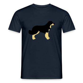 Hovawart Vektor - Männer T-Shirt - Navy - Vorne - AI Model Male 178 light (178cm)