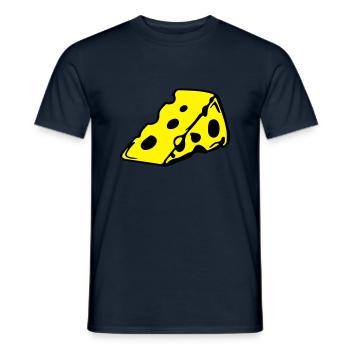 cheese_1 - T-shirt homme - marine - Devant - AI Model Male 178 light (178cm)
