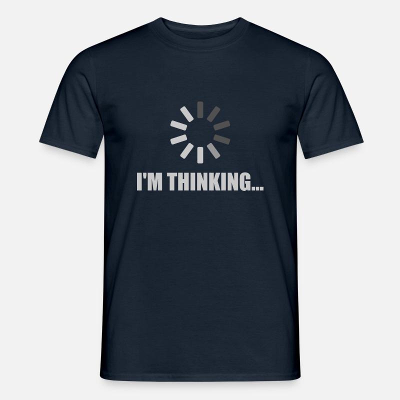 I'm Thinking - Loading Icon - Men’s T-shirt - navy
