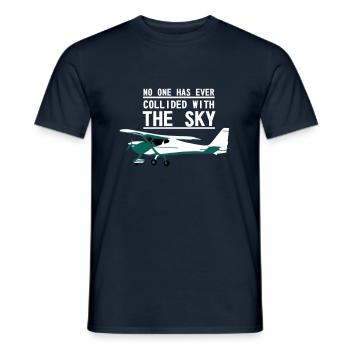 fk9 Flugzeug Pilot Flieger Ultraleichtflugzeug UL - Männer T-Shirt - Navy - Vorne - AI Model Male 178 light (178cm)