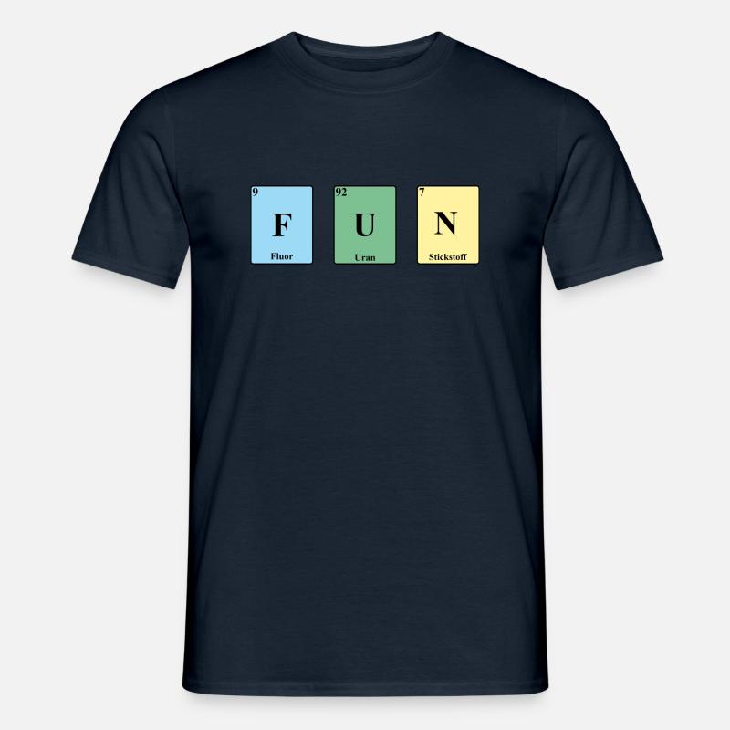 Fun Tableau périodique Elements PSE - T-shirt homme - marine