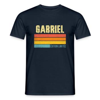 Gabriel édition limitée - T-shirt homme - marine - Devant - AI Model Male 178 light (178cm)
