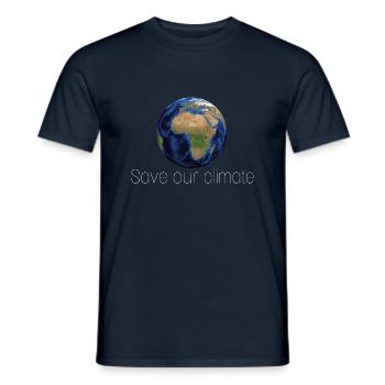 Save our planet - Männer T-Shirt - Navy - Vorne - AI Model Male 178 light (178cm)