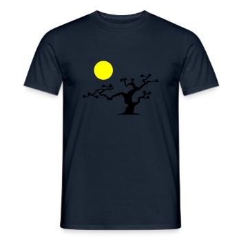 Arbre japonais - T-shirt homme - marine - Devant - AI Model Male 178 light (178cm)