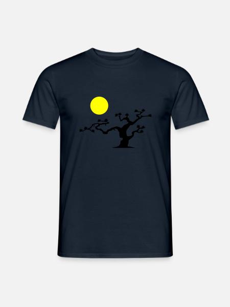 Japanese Tree - Men's T-Shirt - navy