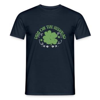 Dibs on the redhead adorable and humorous. - Men's T-Shirt - navy - Front - AI Model Male 178 light (178cm)